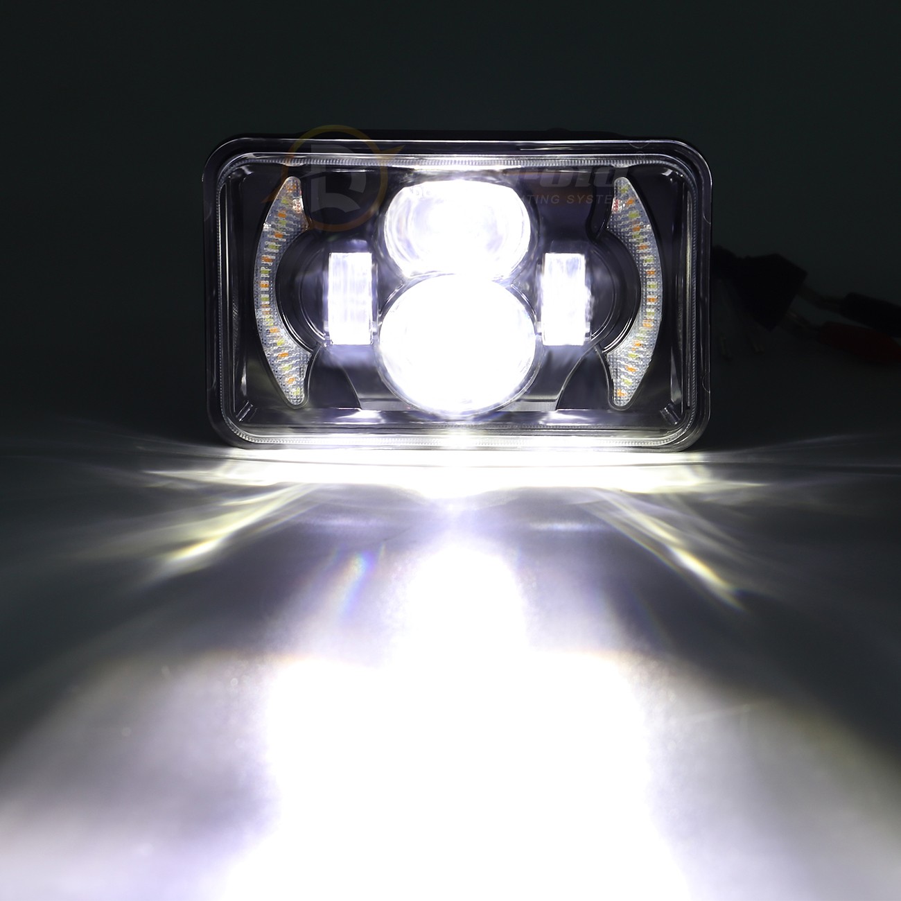 Motorcycle 4×6 inch Square LED Headlight For Yamaha BW200 350 50 XT225 350 WR250