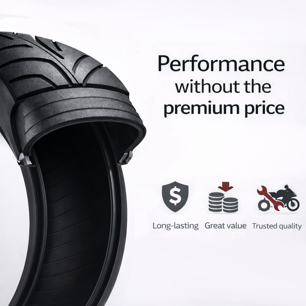 180/55-17 MMT® Rear Back Motorcycle Tire 180/55ZR17 + FREE 120/70-17 FRONT TIRE!