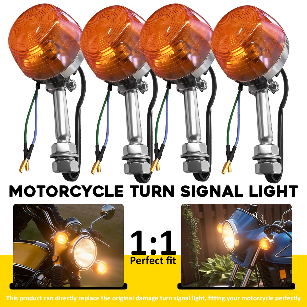 4x Amber Rear Turn Signal – Single Filament FOR Honda CB175/200/350/450/500/750