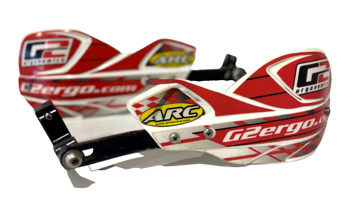 G2 Ergonomics Full Wrap Handguards – White and Red
