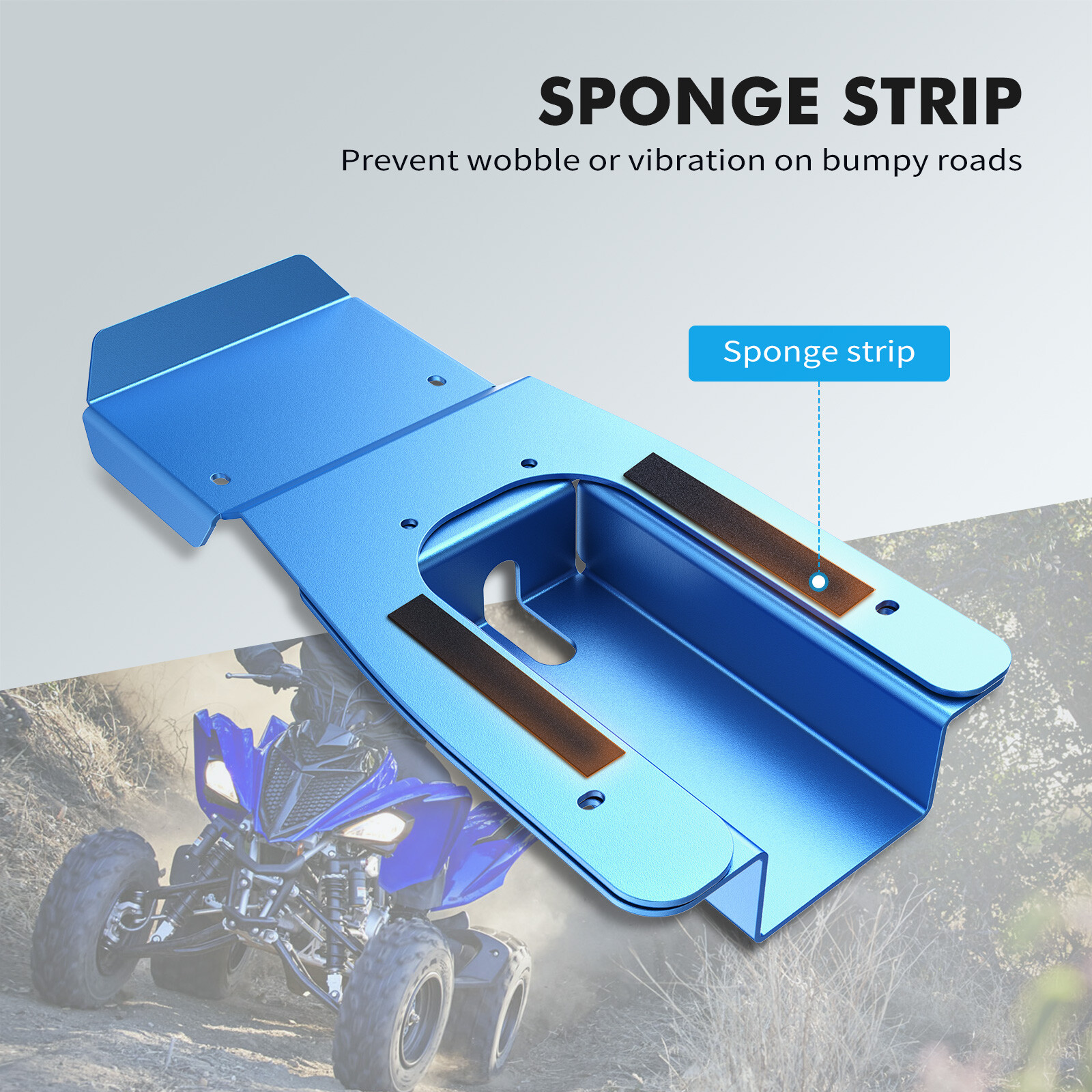 For Yamaha Raptor 700 Aluminum Swing Arm Guard Skid Plate Protection 2013-2024