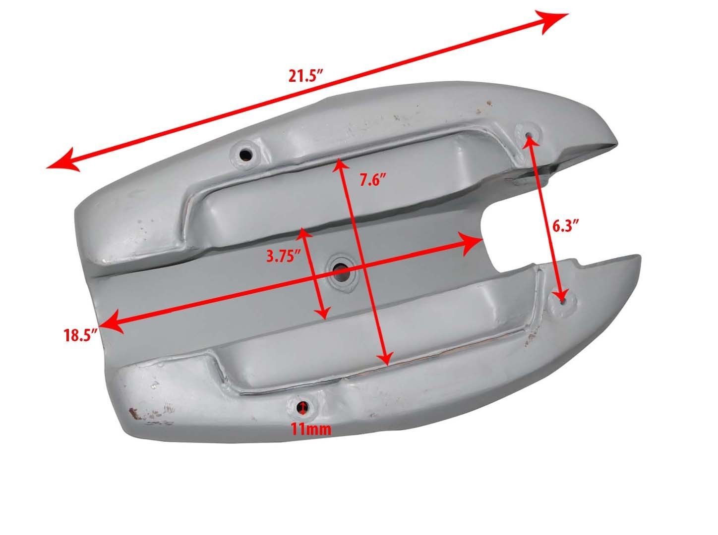 Petrol Gas Fuel Tank Raw Steel For Triumph T140V T140E Bonneville Jubilee AEs