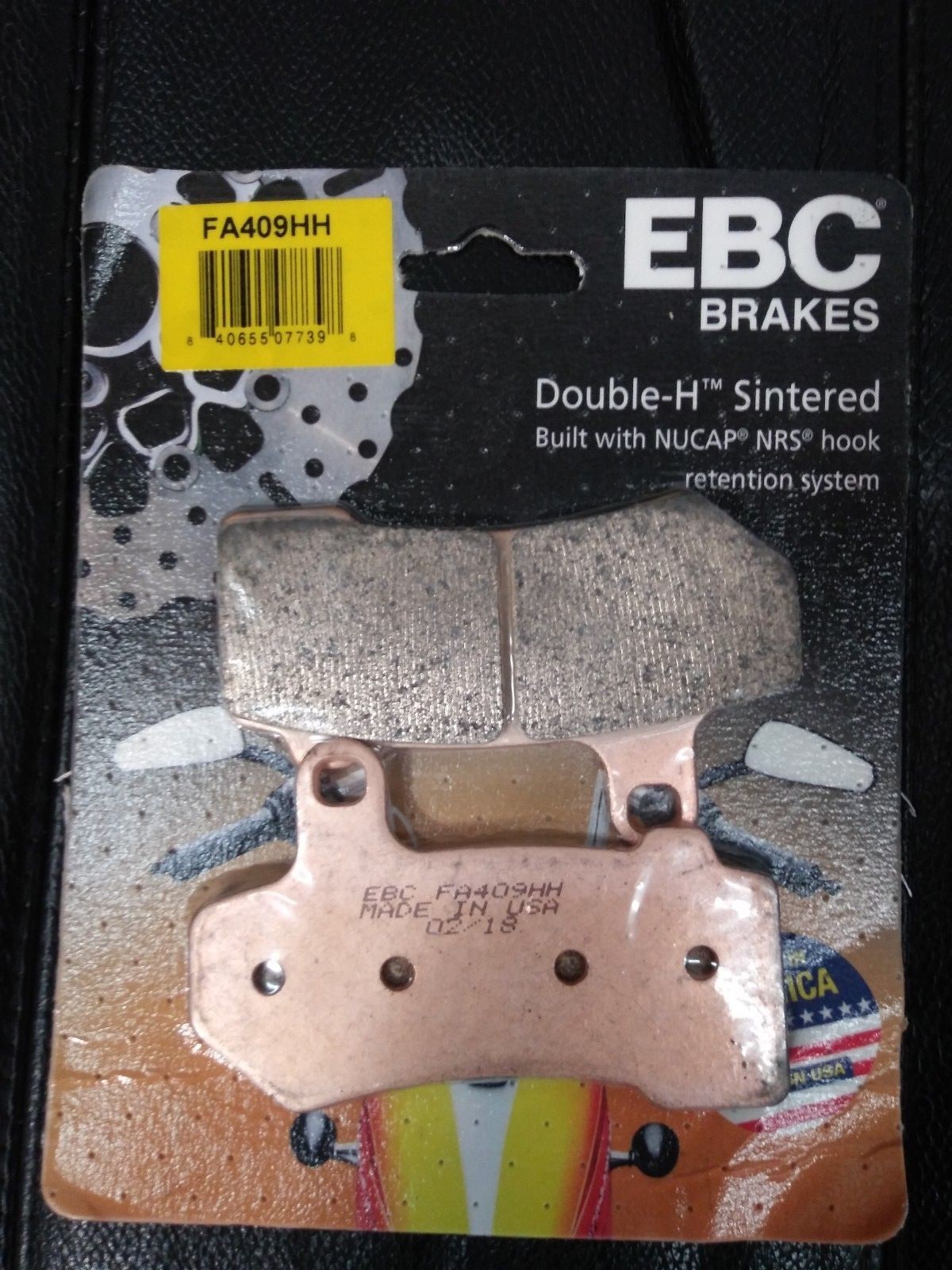 EBC Sintered Brake Pads – FA409HH – 1 Pair – for Harley Davidson Touring