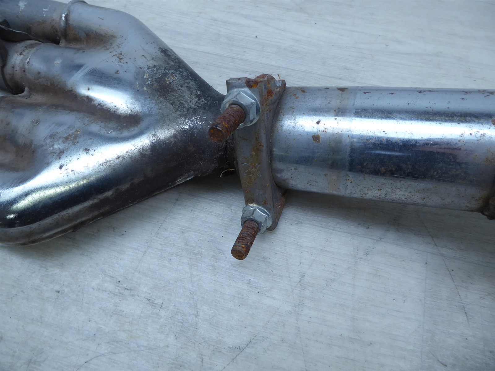 1975 Honda CB400F Four H21003. OEM 4-1 exhaust headers w/muffler