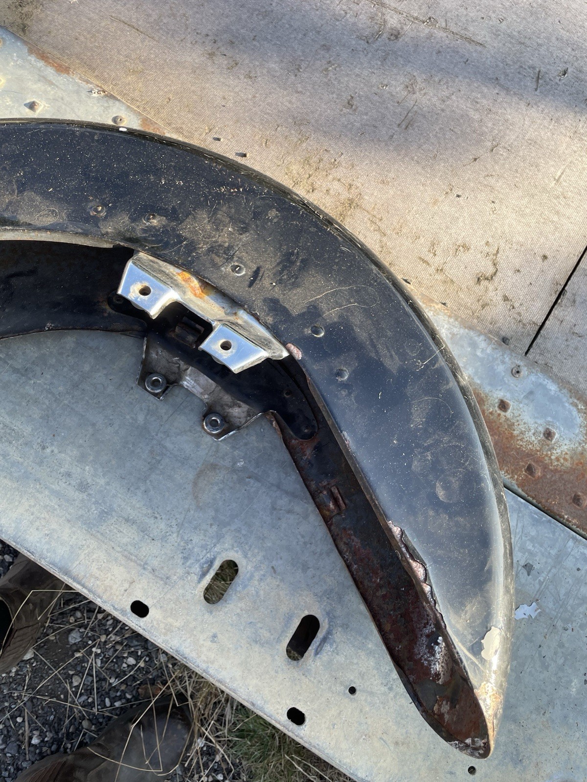 Harley Davidson Big Twin Front Mudguard FL FLH Etc Original As Shown