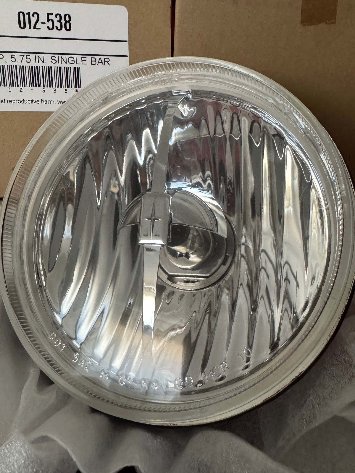 NEW VINTAGE CAR MOTORCYCLE 5.75 in RETRO SINGLE BAR HEADLAMP – HALOGEN BULB