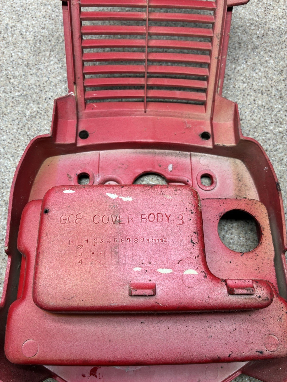 honda aero nh80 80 Body Panel Cover #3 rear plastic 1983 Red Cover Back