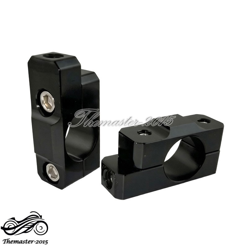 8mm Billet Mirror Bracket Mount Holder M8 X 1.25mm For 7/8″ Handlebar Motorcycle