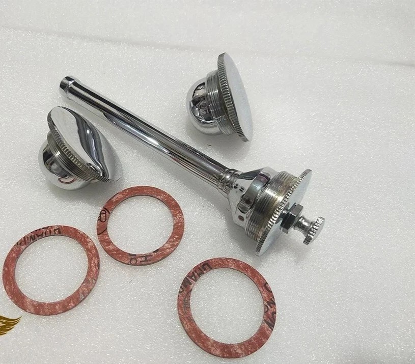 1916-1924 HARLEY DAVIDSON J JD F FD GAS OIL TANK PRIMING PUMP & CAPS + GASKETS