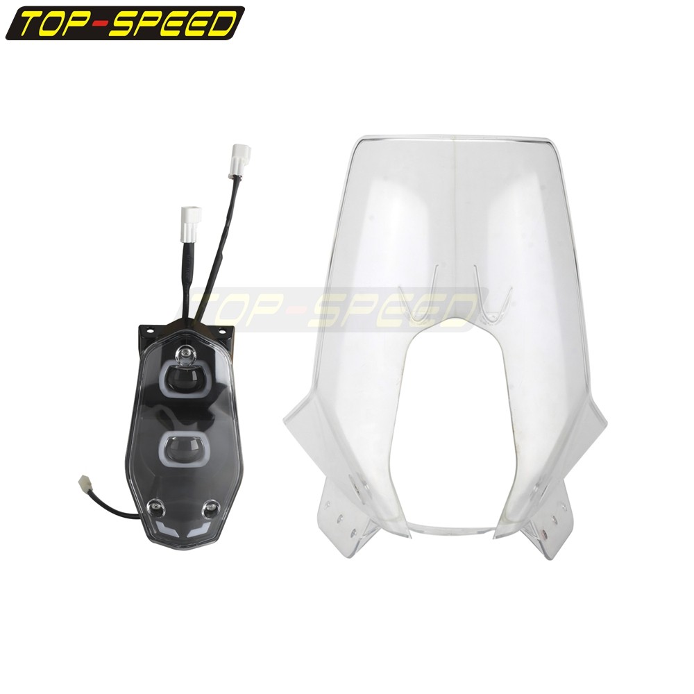 Rally Fairing Windshield W/ LED Headlight For 450 RALLY REPLICA 690 790 701 BAJA