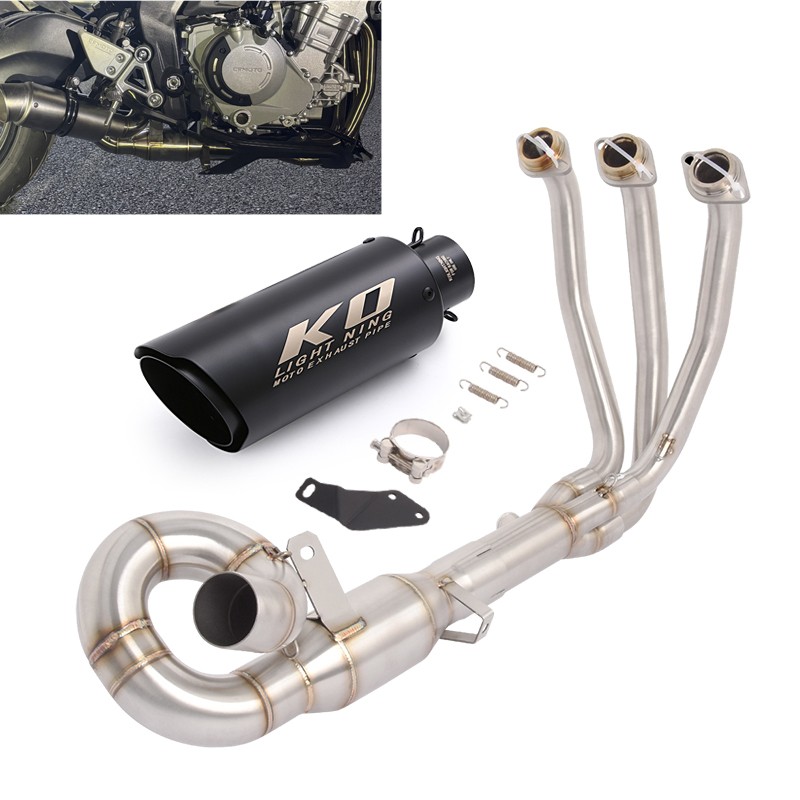 675NK For CF-Moto 675SS SR 2024-2026 Complete Exhaust System Header Pipe Muffler