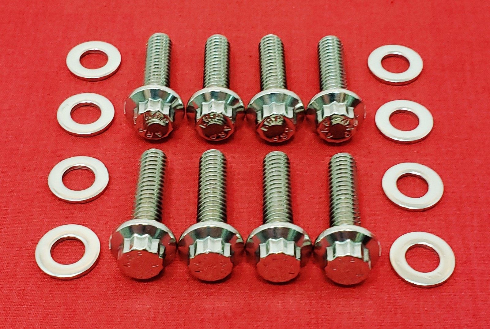 1984 & UP HARLEY LIFTER BLOCK POLISHED STAINLESS STEEL ARP 12PT BOLTS KIT SET
