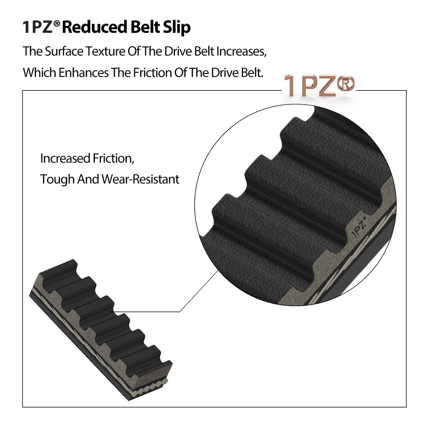 1PZ Premium CVT Drive Belt 743-20-30 for GY6 125cc 150cc 152QMI 157QMJ Short…