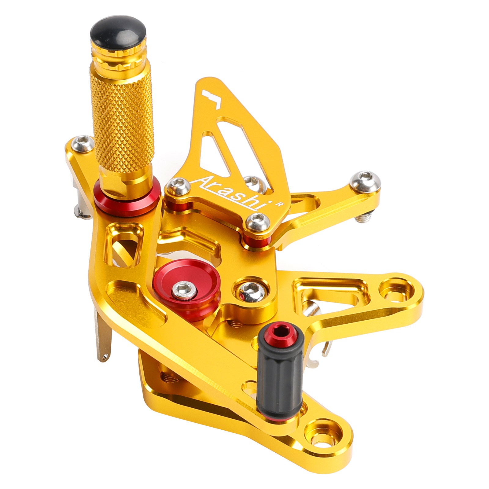 ALU GOLD ADJUSTABLE REAR SET REARSET FOR KAWASAKI ZX636 NINJA ZX-6R 2024-2025