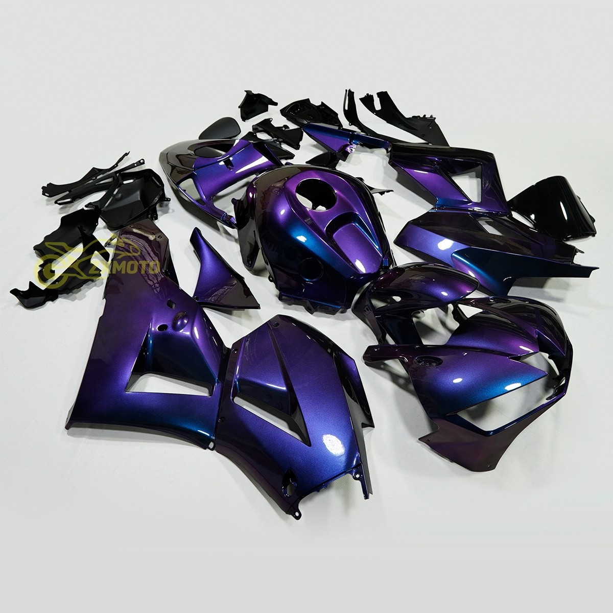 Chameleon Fairing Kit +Bolts for Honda CBR600RR 2013-2025 Blue Purple ABS Body
