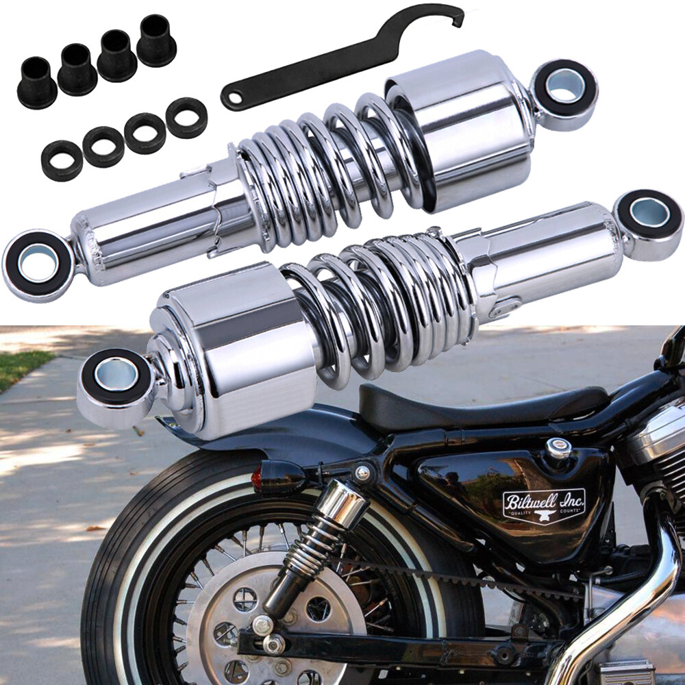 2Pcs 10.5″ Rear Absorber Shocks Lowering For 91-17 Harley Dyna Wide Glide FXDWG