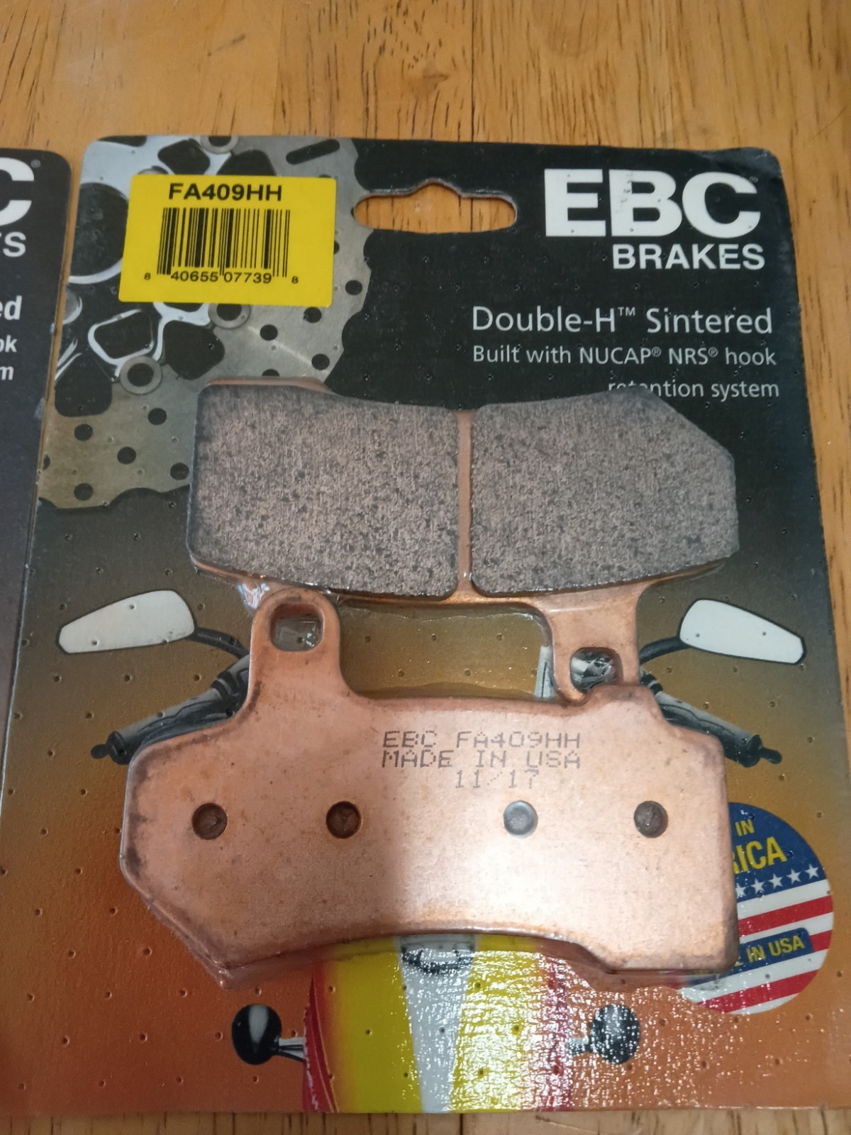 EBC FA409HH Double-H Sintered Front/Rear Brake Pads For Harley Touring 2008-2024