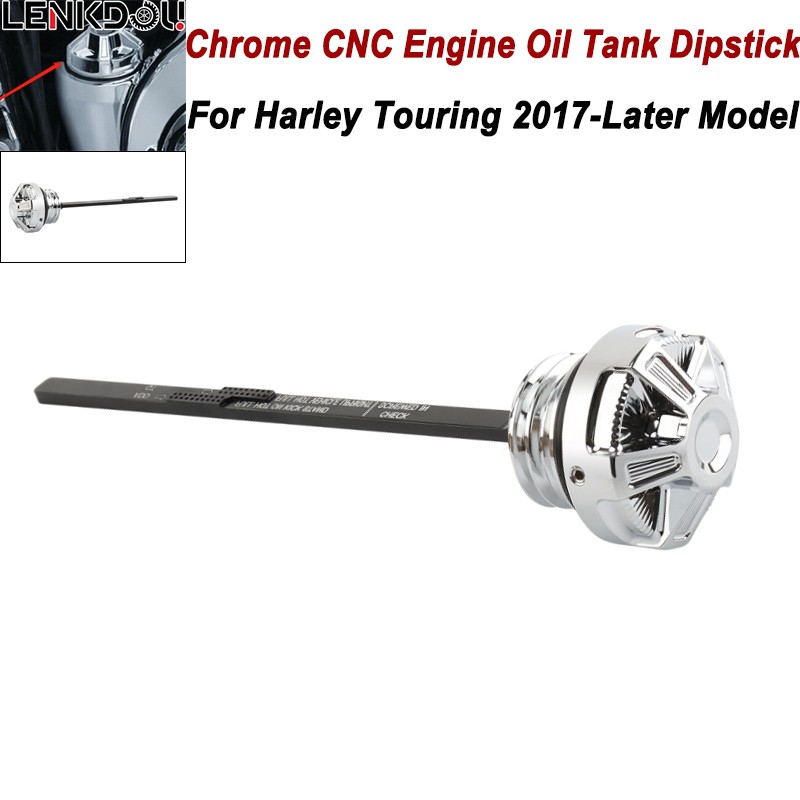 Oil Dipstick Tank Cap Plug For Harley Touring Road Street Glide Road King 17-24