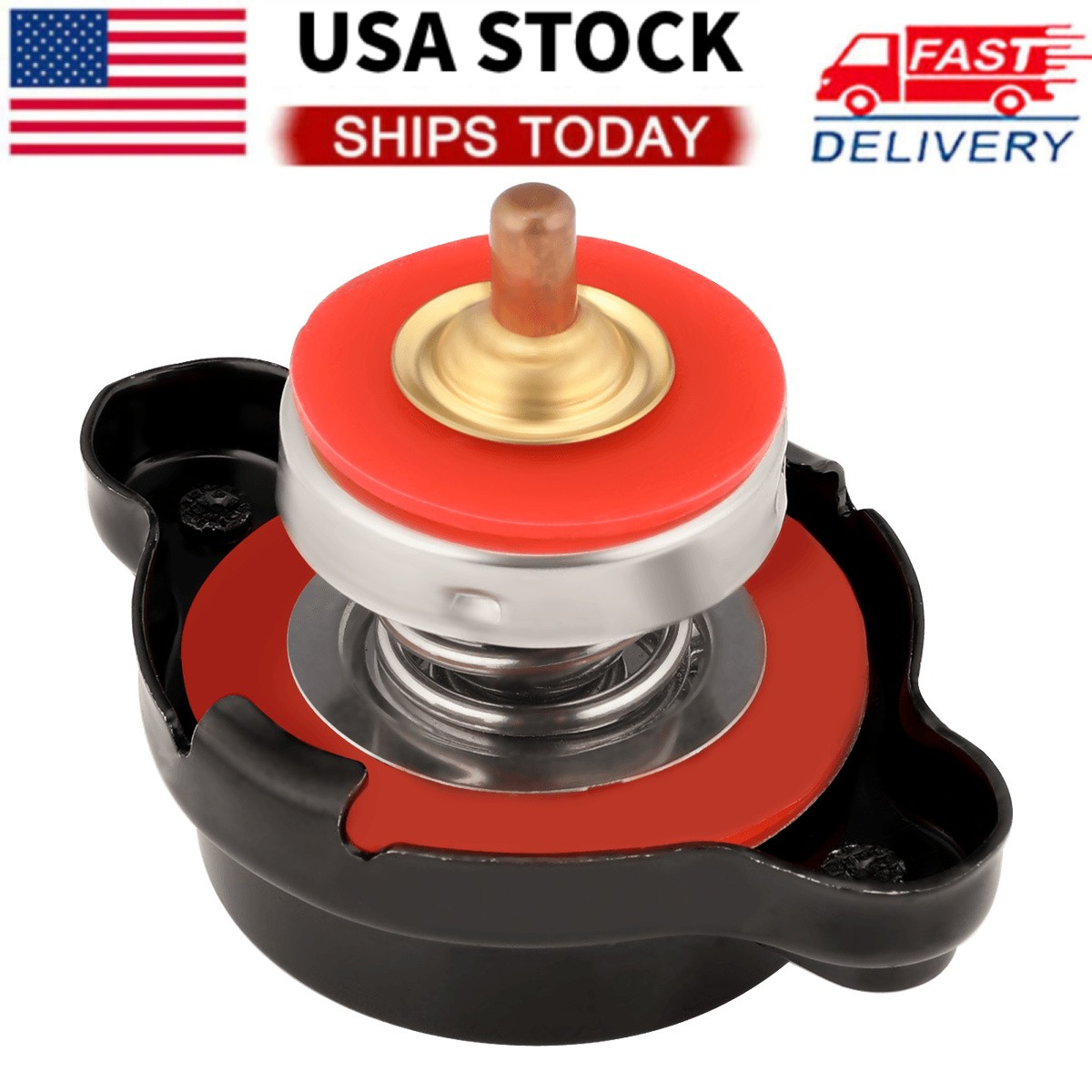 1.8 Bar High Pressure Radiator Cap w/ Temperature Gauge Easy Install