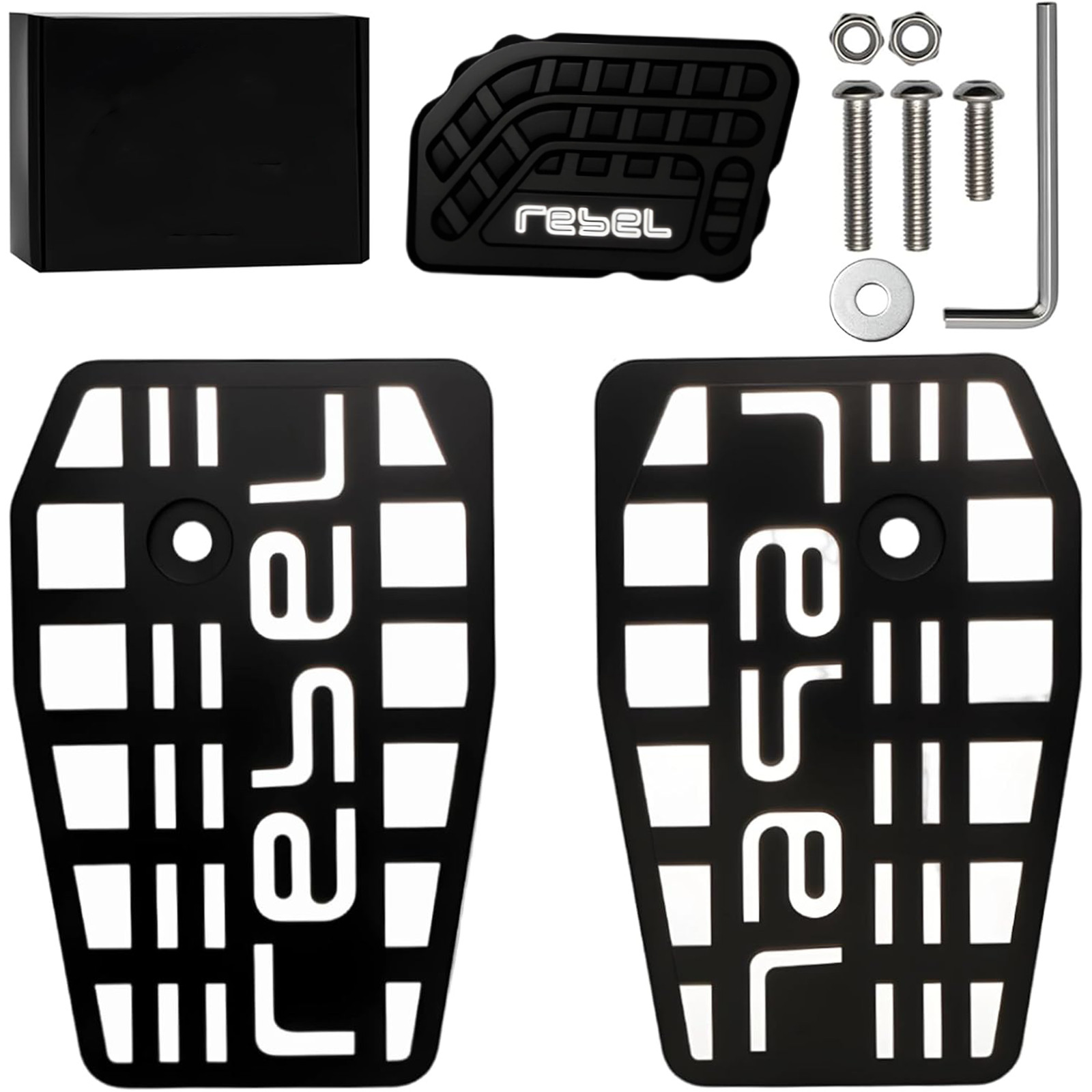 Footrest Billet Wide Foot Pegs Pedals For Honda Rebel 300 500 CMX300/500 2017-26