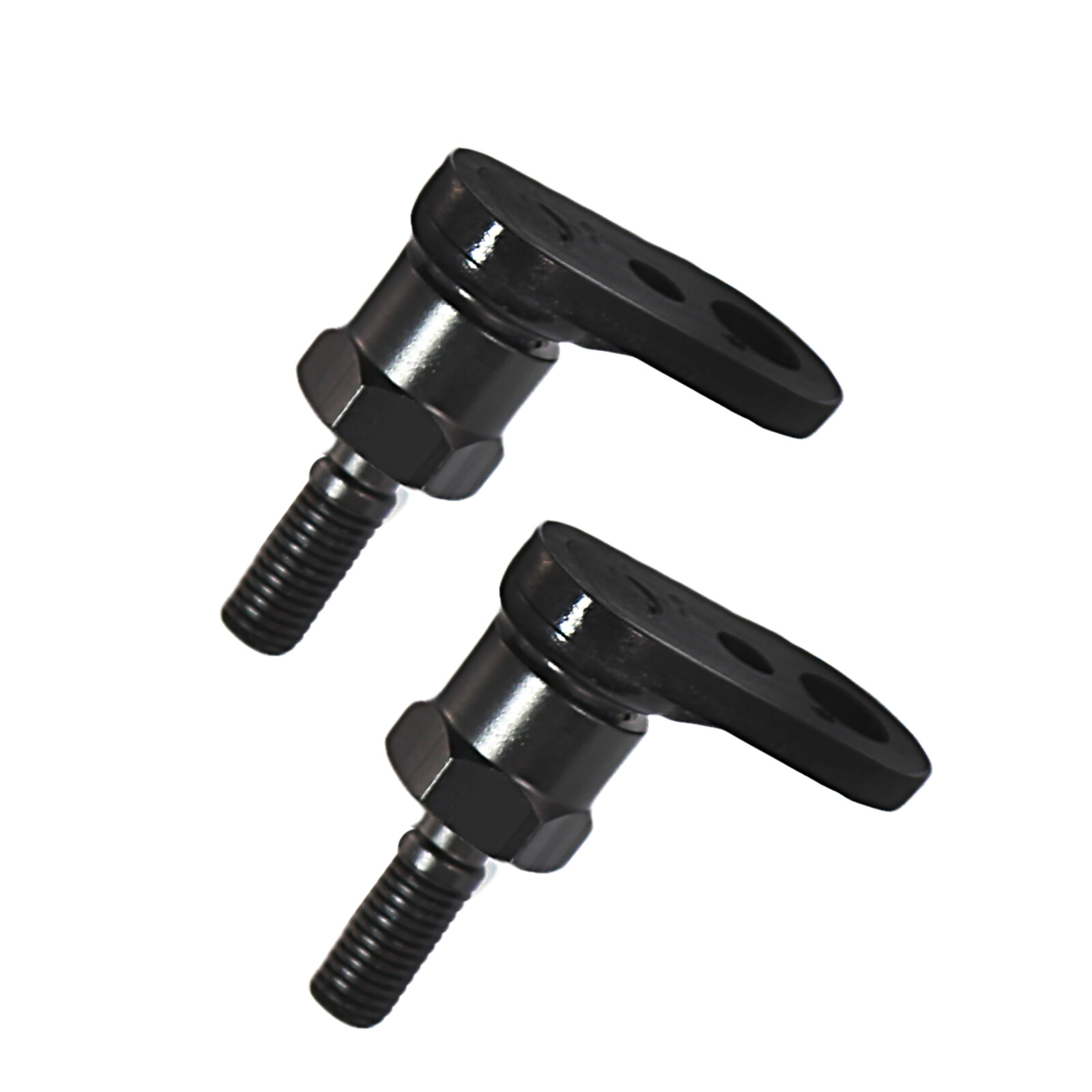 Black Turn Signal Relocation Bracket Swivel Kit For Harley Street Bob Dyna