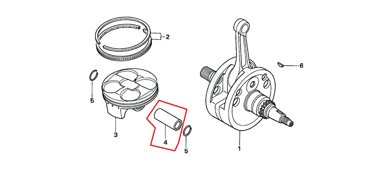 NEW GENUINE HONDA OEM PISTON PIN CRF250X 2004-2017 CRF250R 04-09