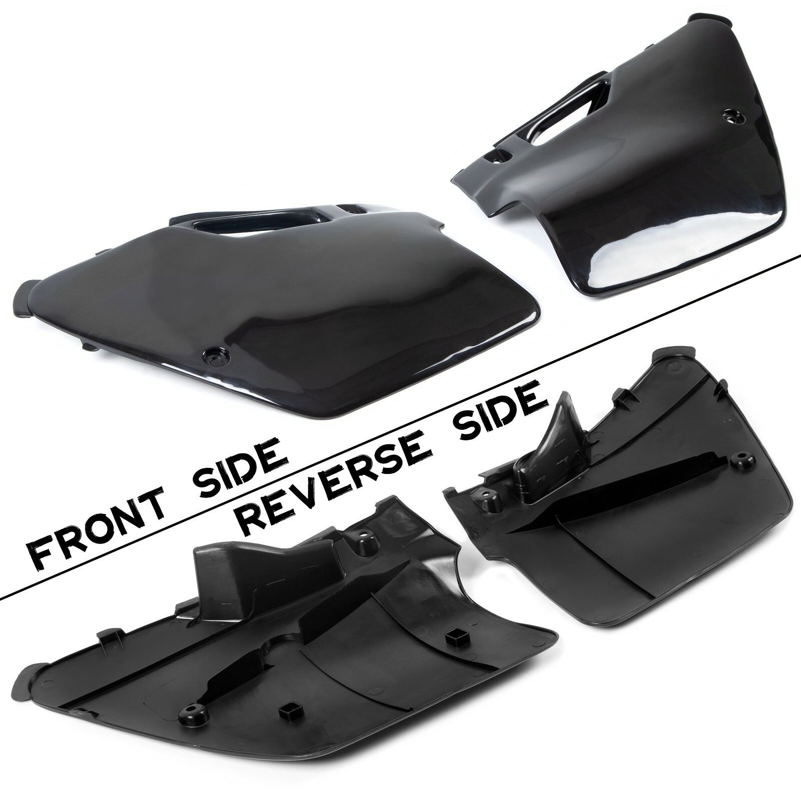 Black Fairing/Body Work Kit Plastic Fender For KAWASAKI KX125 KX250 1994-1998