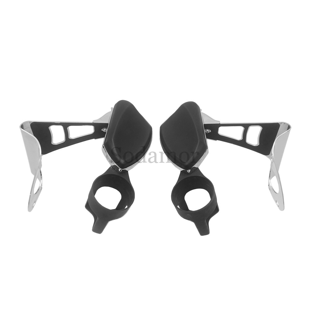 Passenger Armrests w/Drink Cup Holder Chrome For Harley Road Electra Glide 14-UP