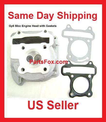 Cylinder Head Assy 50cc GY6 Engine Gaskets Taotao JCL SunL Roketa Moped Scooter