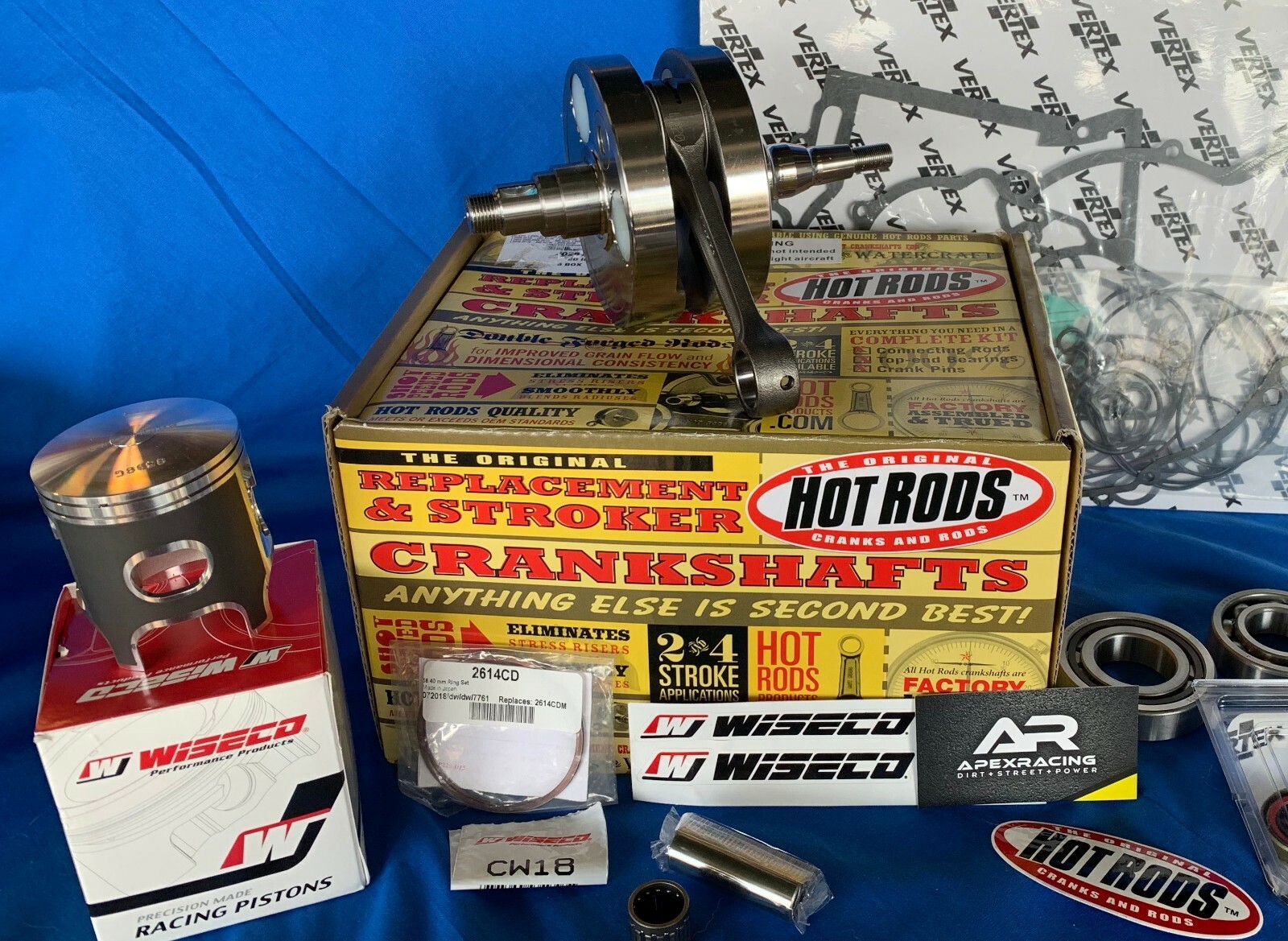Honda 1997-2001 CR250 ENGINE REBUILD KIT Top + Bottom End HotRods/Wiseco