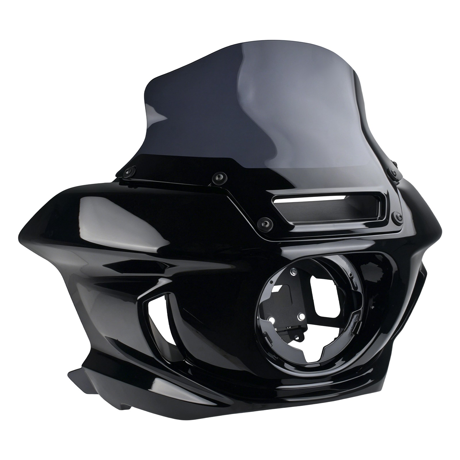 Black Headlight Fairing w/ Windshield Fits For Harley Low Rider ST FXLRST 22-25