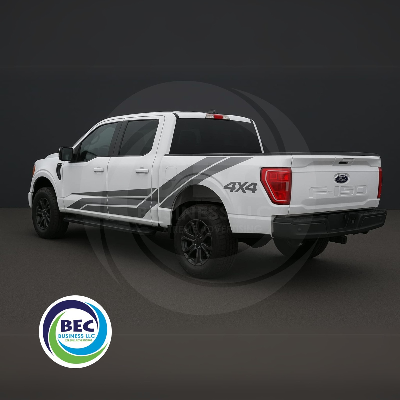 Side door Vinyl Decal Stripes Sticker for 4×4 Wrap Truck