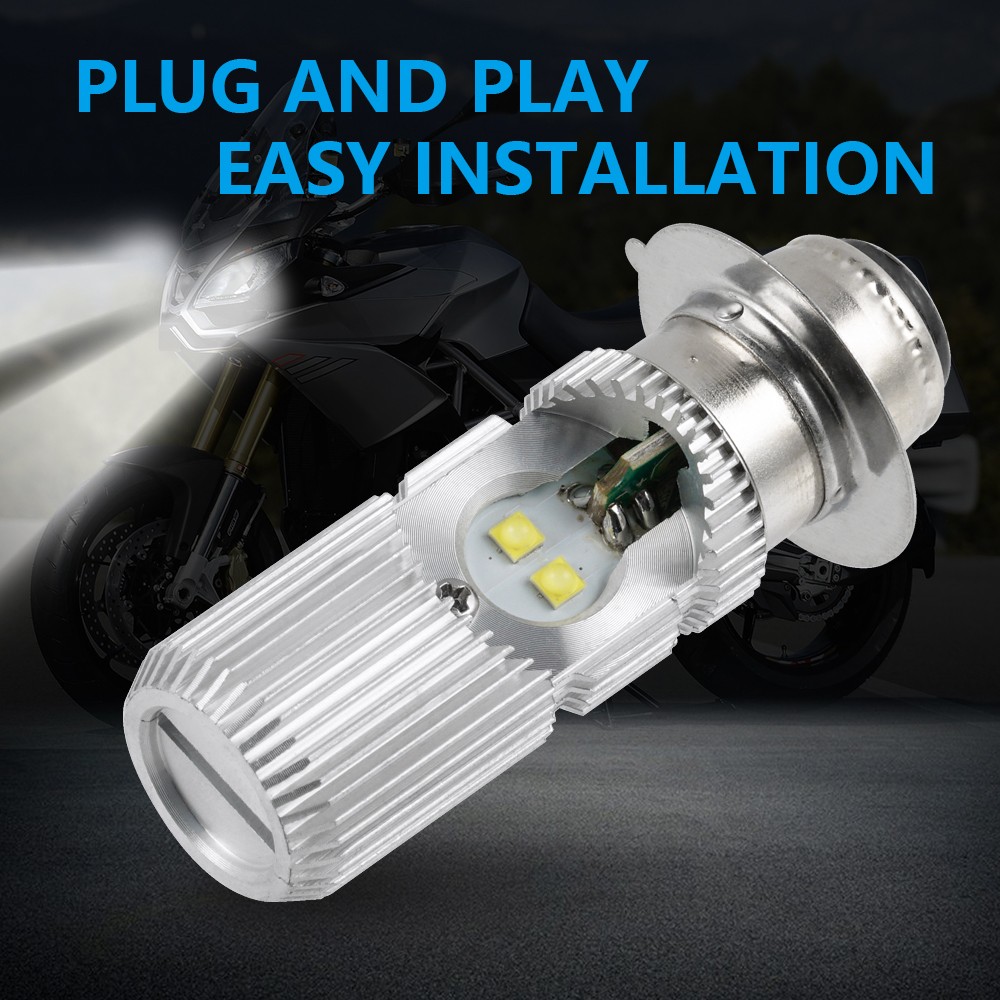 P15D ATV LED Headlight Bulbs Motorcycle High/Low Beam Kit 6000K Bright P15D-25-1