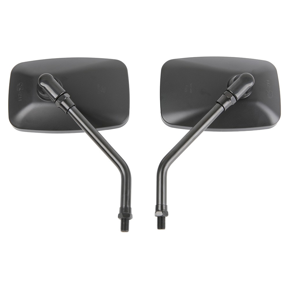 Rectangle Motorcycle Side Mirrors Black For Honda Nighthawk CB 450 650 700 750