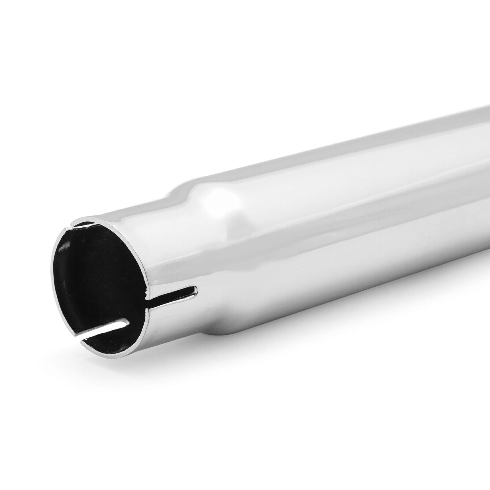33in. 1 7/8 Fishtail Muffler Slip on Exhaust Drag Pipes For Harley Softail 07-17