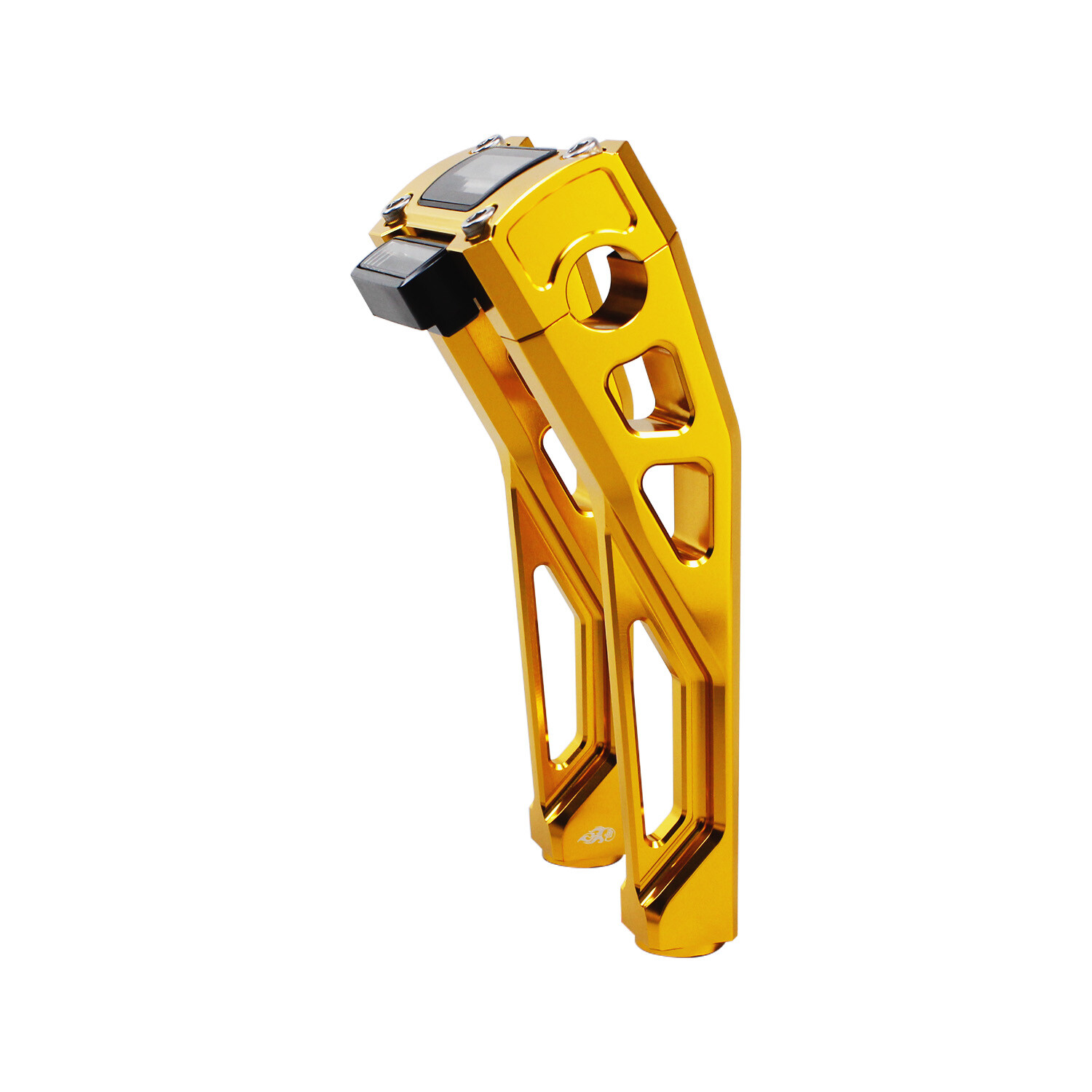 Gold 8.5″ Pullback 1.0″ Handlebar Risers Kit for Harley 22-24 Low Rider ST FXBBS