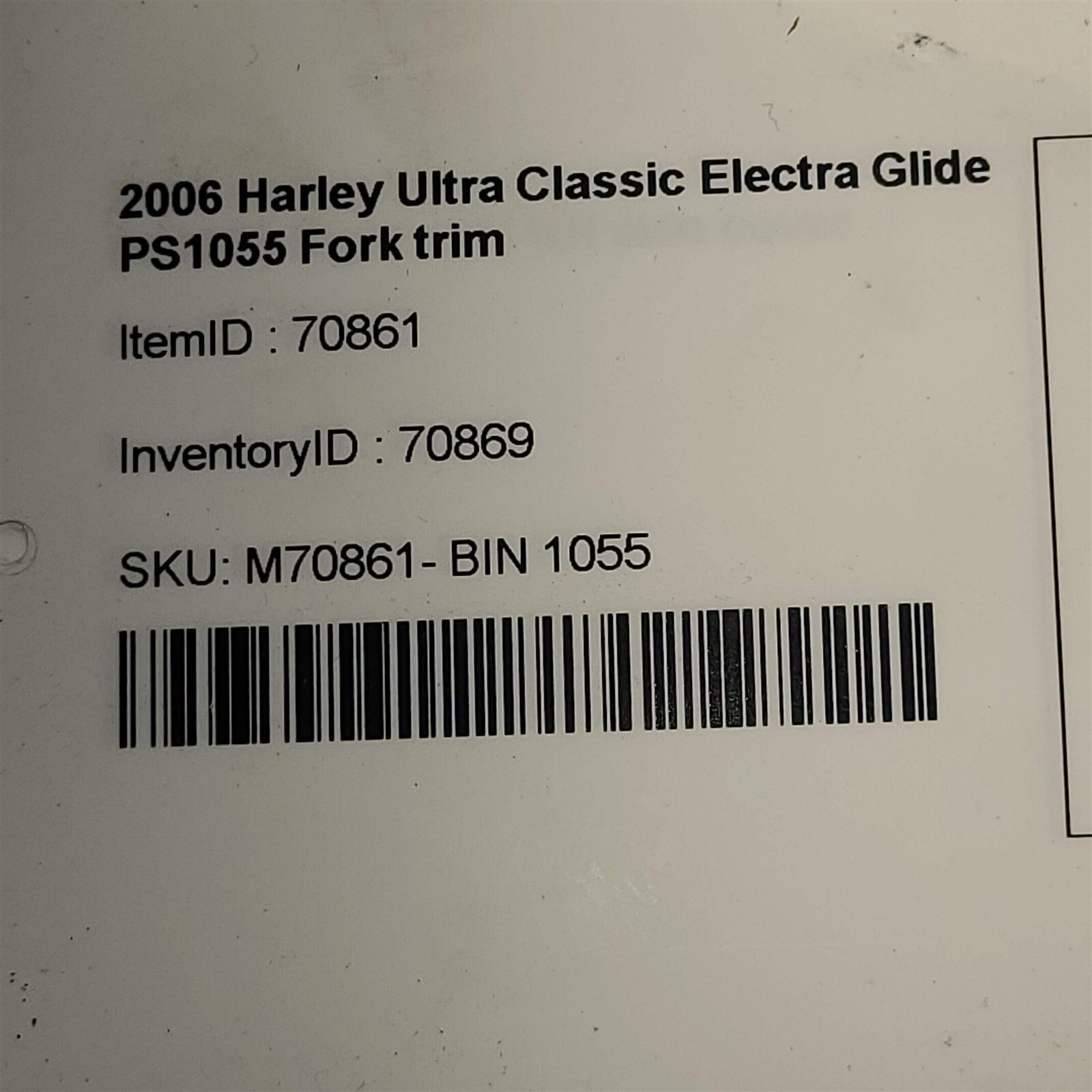 2006 Harley Ultra Classic Electra Glide Fork Trim Cover PS1055