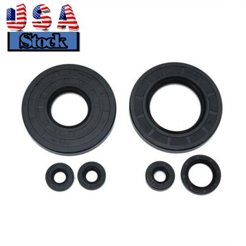 6PCS Engine Oil Seal Seals Kit Rubber For Yamaha DT1 DT2 DT3 RT1 250 360 DT1MX