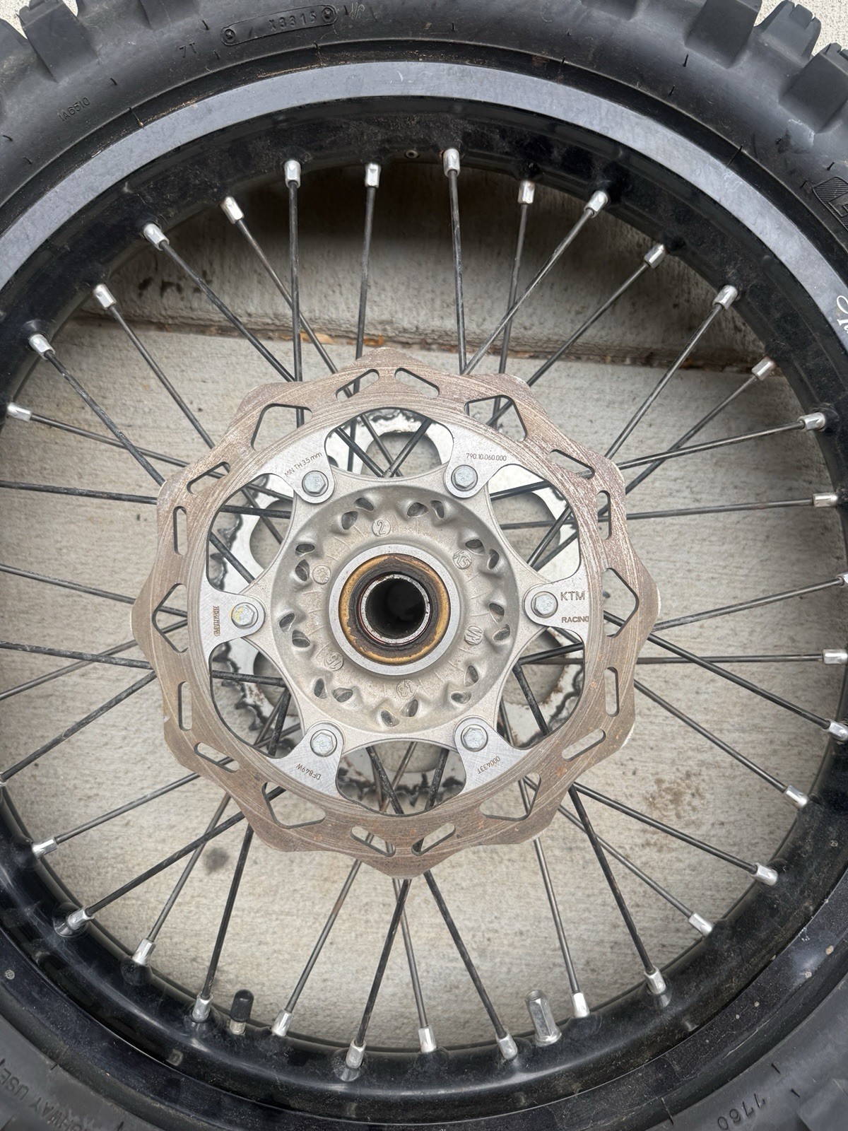 KTM SXF Rear Wheel Rim Assembly OEM