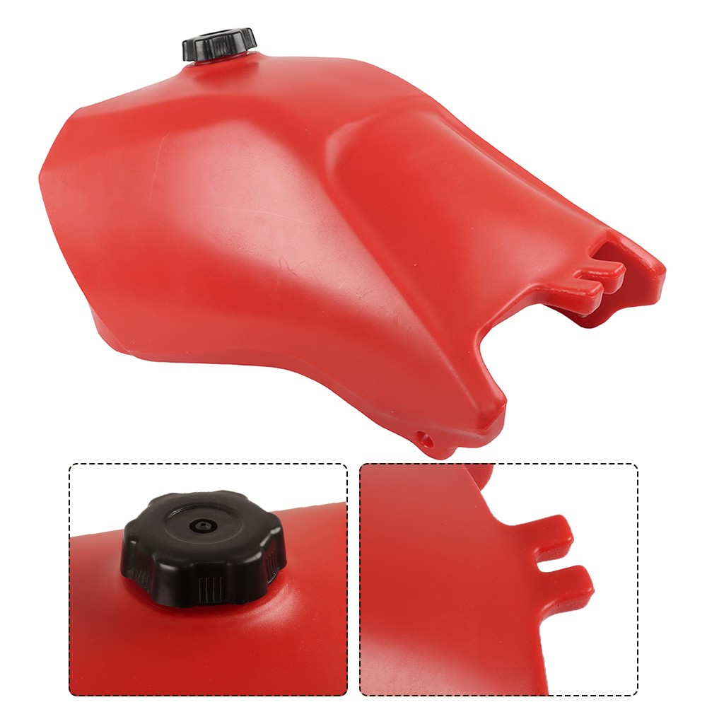 For Honda TRX300 TRX 300 1993-2000 plastic gas fuel tank fourtrax Red & petcock