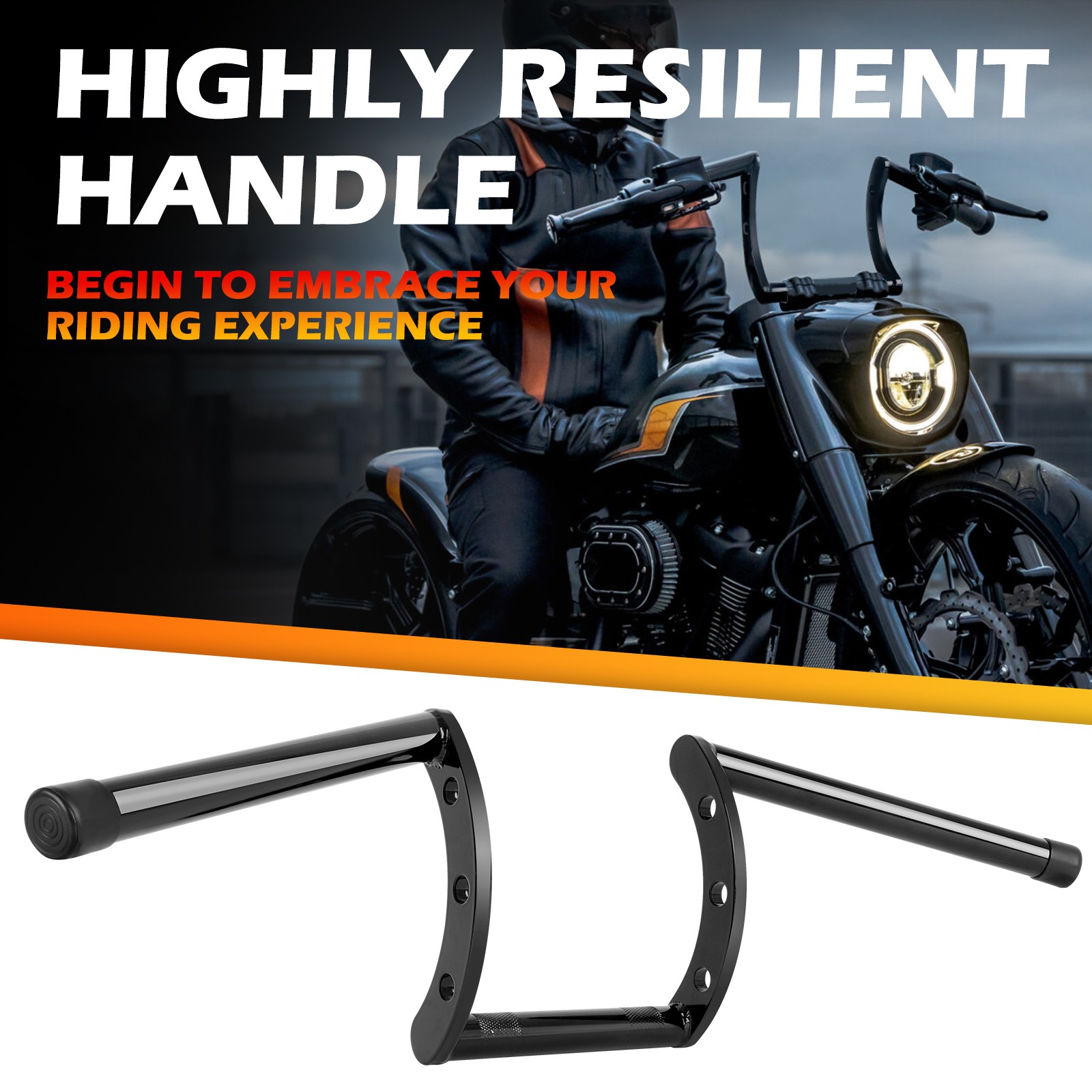 For Yamaha Bolt XVS950 7” Rise Motorcycle Handlebars 1″ 25mm Z Drag Handle Bar