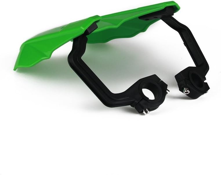Ergonomic Motorcycle Handguards – Green Powder-Coated Protection for Dirt Bikes