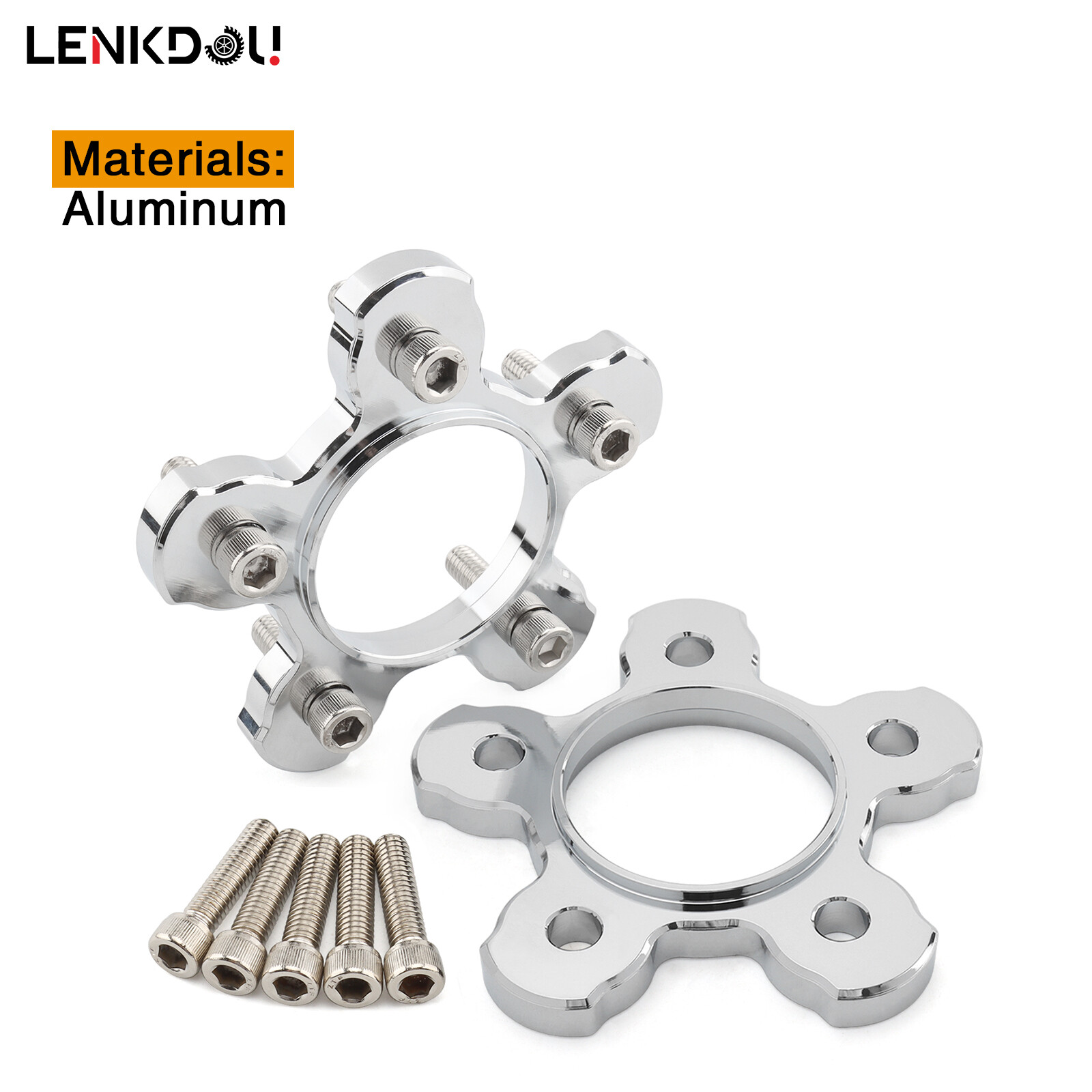 Chrome 10mm Thick Wheel Rotor Pulley Spacers For Harley Touring Flht 1984-2008