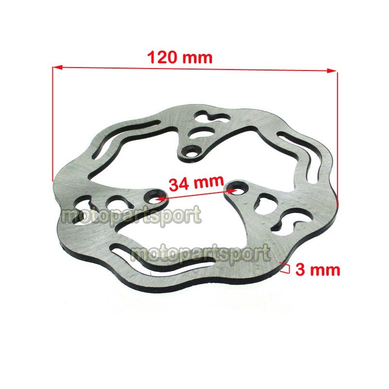 120mm Brake Disc For 33cc 43cc 49cc 2 Stroke Gas Electric Scooter Pocket Bike