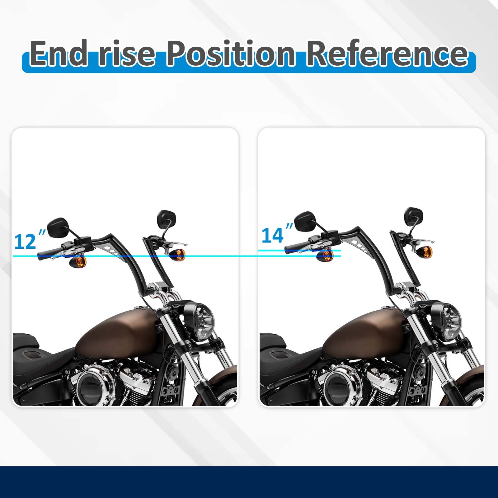 14″ Pre-Wired Ape Hanger Handlebar For Harley Sportster 883 1200 XL Dyna Softail