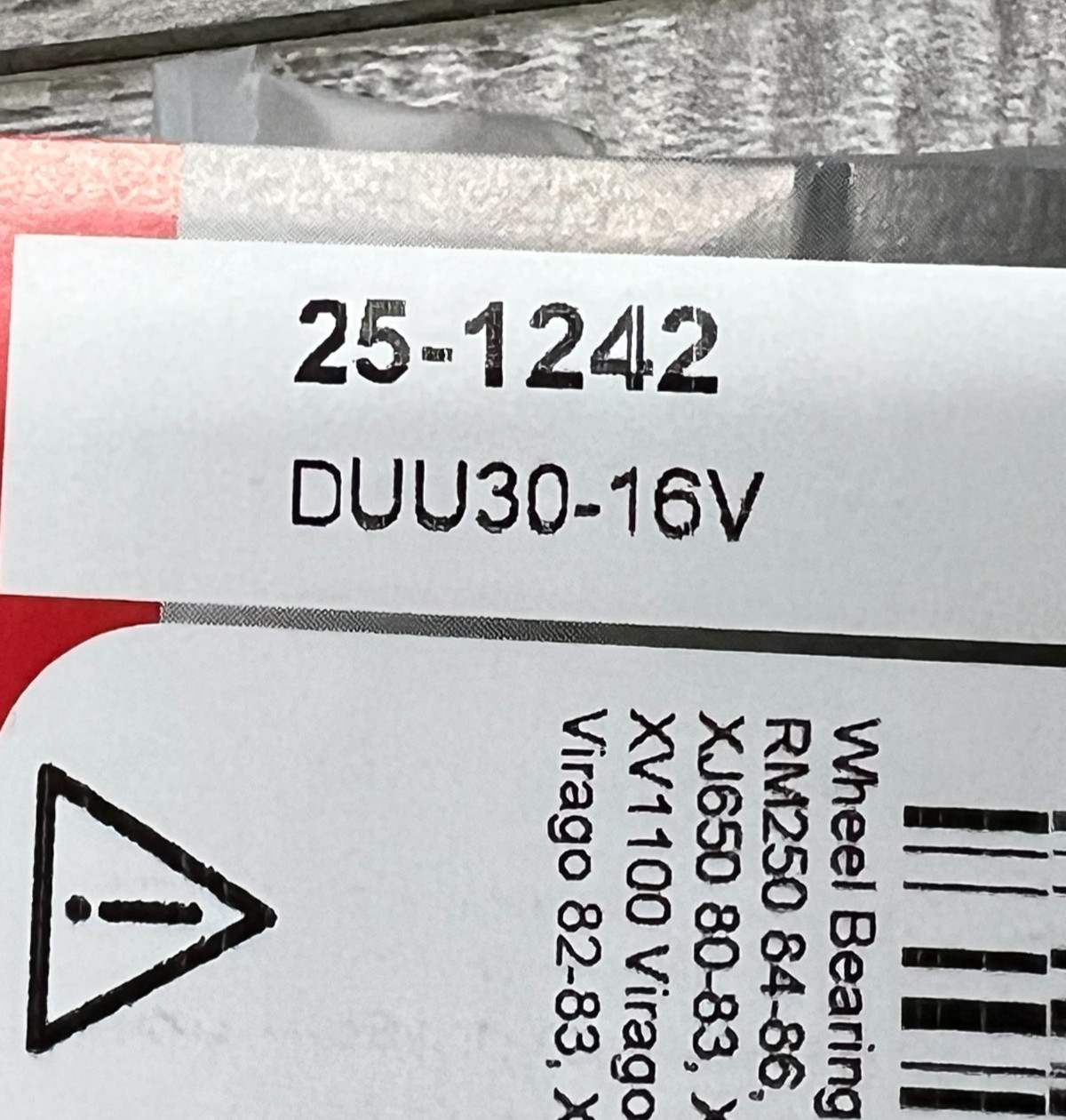 Honda Suzuki Yamaha All Balls Rear Wheel Bearing Kit 25-1242