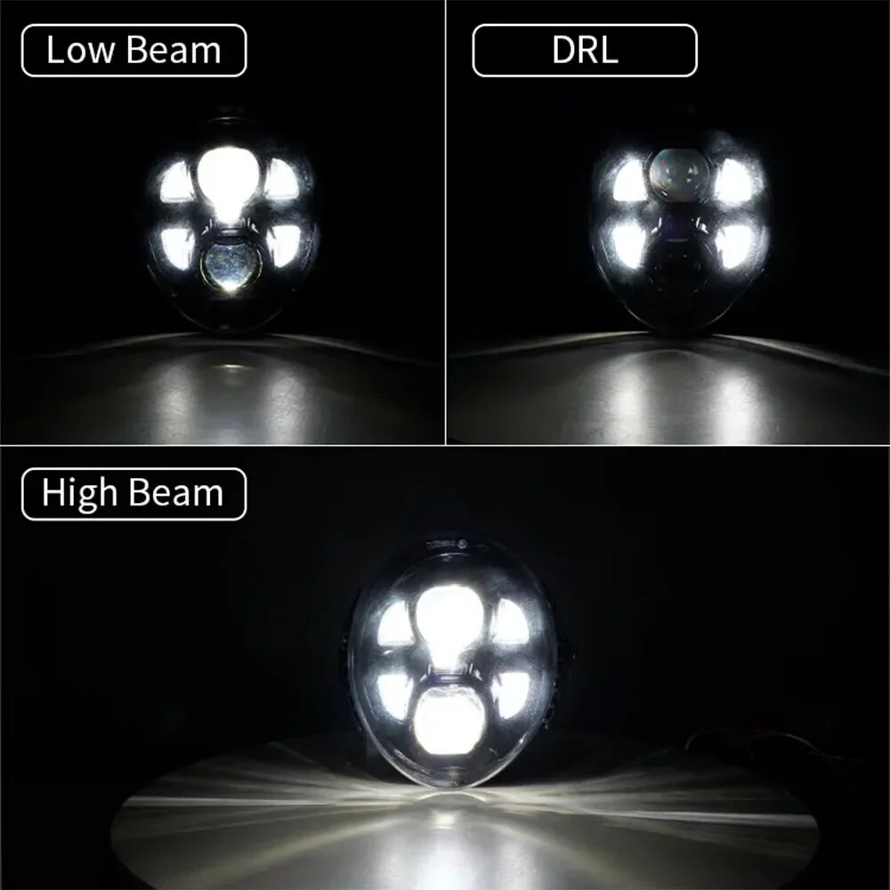 LED Headlight DRL For Harley VRSC VRSCA VRSCAW VRSCB VRSCF VRod V-Rod 2003-2017