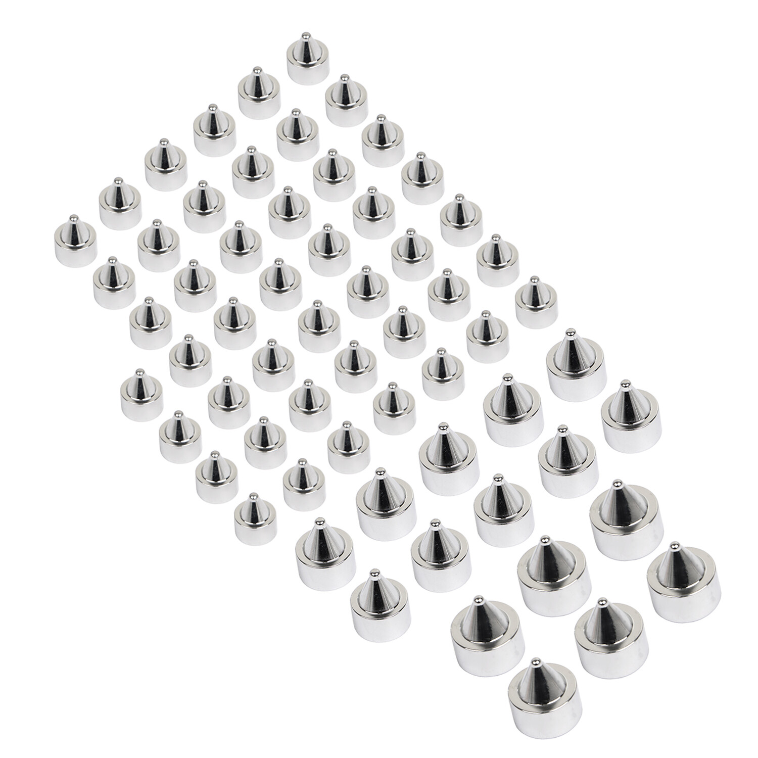 Chrome Spike Topper Engine Bolt Head Caps Covers For Harley Touring Softail M8