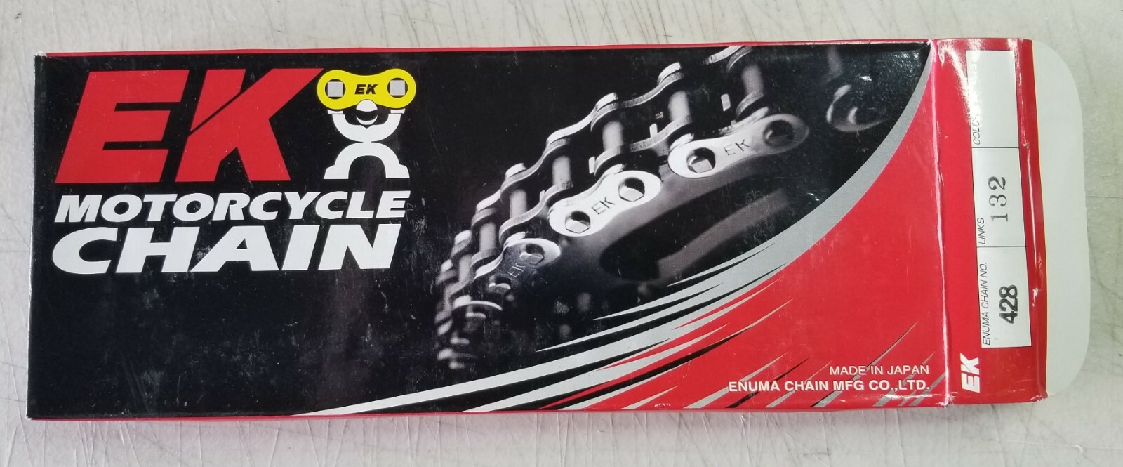 EK Chain 428-132 Made in JAPAN RM80+85 YZ80+85 BIG WHEEL NEW