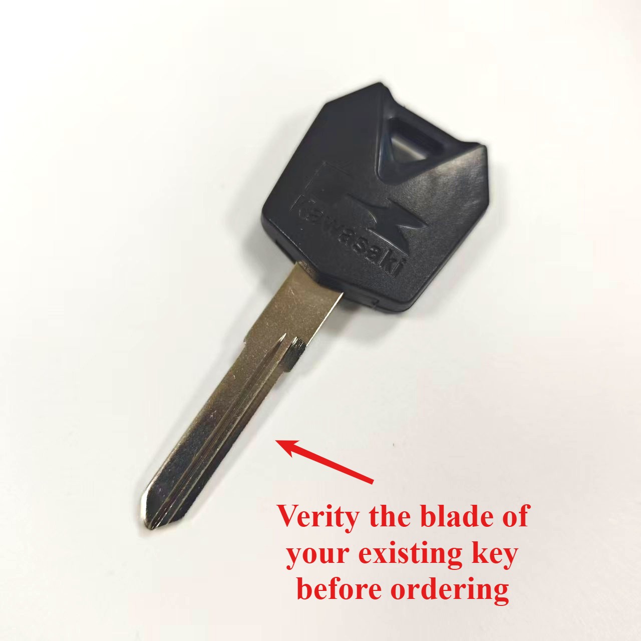 2004-2012 KAWASAKI KEY BLANK UNCUT NO CHIP NINJA ZX-6R RR ZX-10R ZX-12R ZX-14